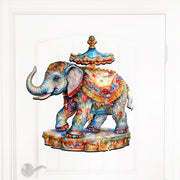 Carousel Elefant Holiday Door Decor  by G. Debrekht - Christmas Decor - 8611029H