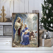 Holy Night Wooden Wall Art Christmas Decoration
