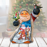 Penguin Pals Santa Christmas Figurine by G. DeBrekht - Christmas Santa Snowman Decor - 561625