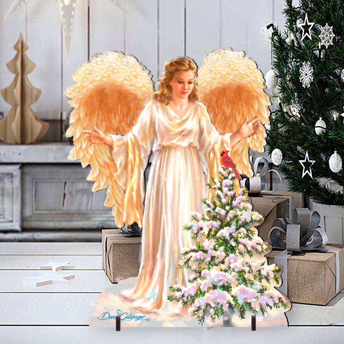 Woodland Angel Nativity Outdoor Decor