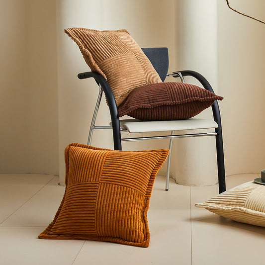 Solid Christmas corduroy cushion cover