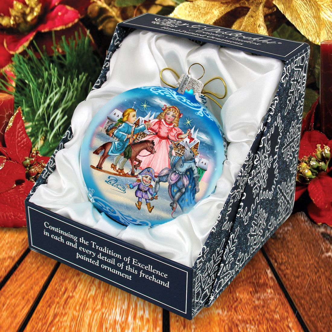Nutcracker Story Glass Ornament Limited Edition by G. DeBrekht - Christmas Decor - 73916