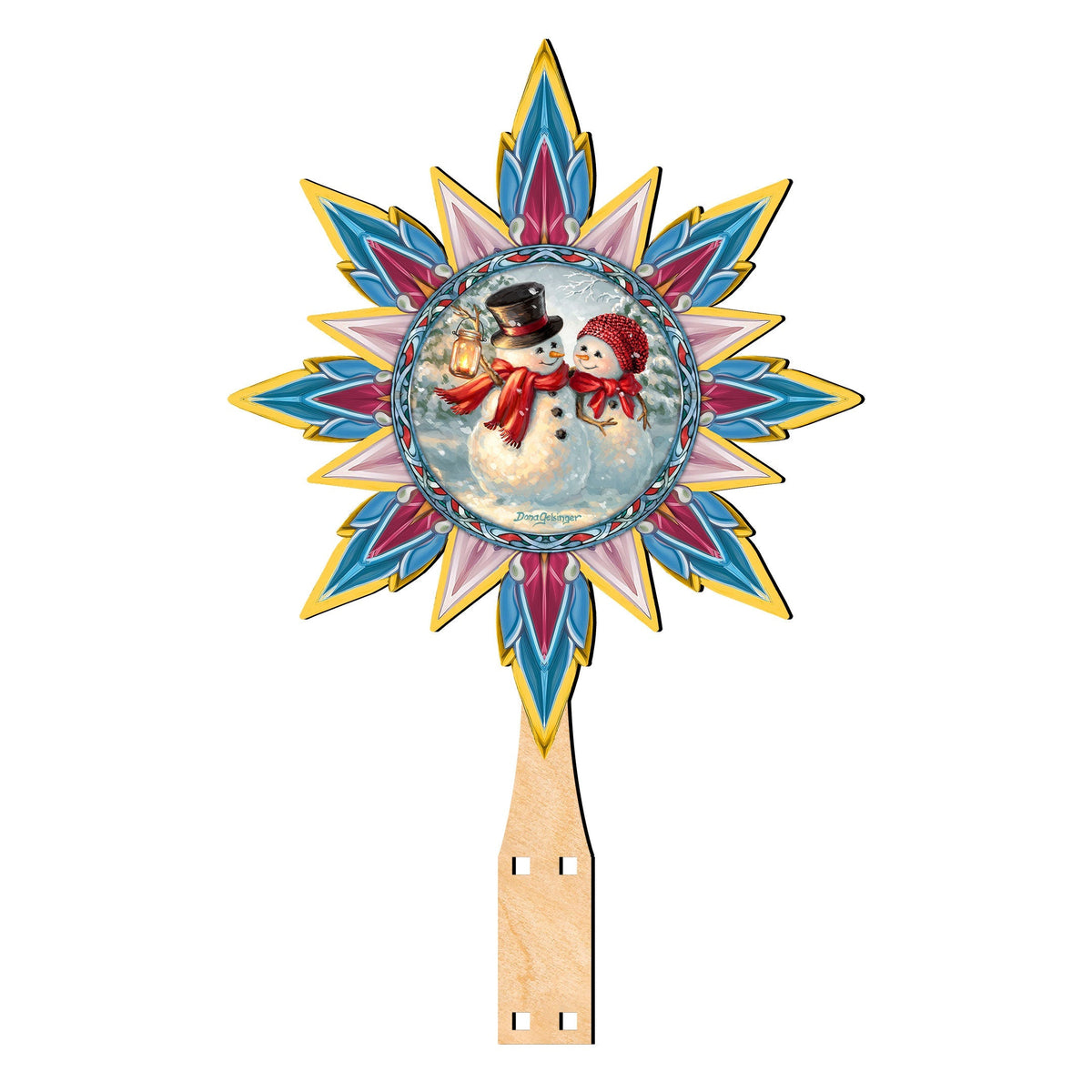 Snow Much in Love Tree Topper Wooden Decor