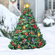 Christmas Birds-Themed Christmas Tree Outdoor Indoor Decor Wooden Christmas Decoration