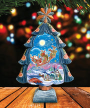 Up-Up and Away Christmas Tree Handcrafted Christmas Figurine