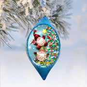 Father Forgive Them Drop Glass Ornament
