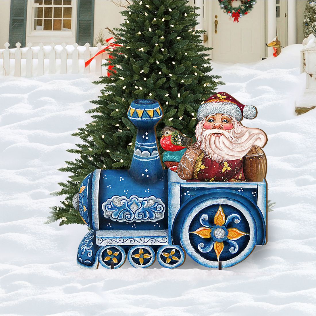 Train Ride Santa Christmas Outdoor Decor