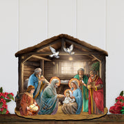 Nativity Scene Holiday Door Decor by G. Debrekht - Nativity Holiday Decor - 8652763H