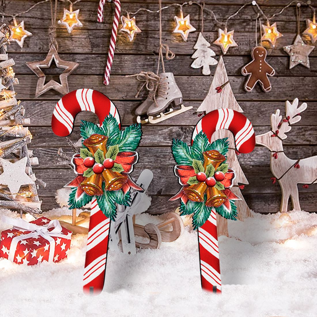 Christmas Candy Cane Holiday Outdoor Decor
