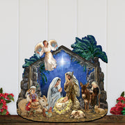 Nativity with Angel Holiday Door Decor