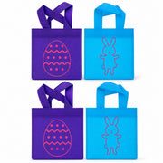 Set of 4 Easter Tote Bags 6 Inches x 9 Inches