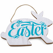 Easter Bunny Wooden Wall Sign 9.3 Inches