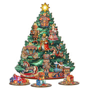 Nutcracker Christmas Tree Eco Wood Set