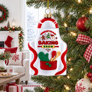 Baker’s Apron Glass Christmas Ornament