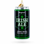 Irish Ale Beer Can Glass Christmas Ornament