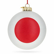 Japan Flag Travel Souvenir Kimono Torii Glass Ball Christmas Ornament