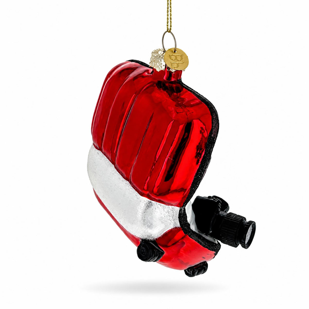 Travel Suitcase Ready For Vacation Adventure Glass Christmas Ornament