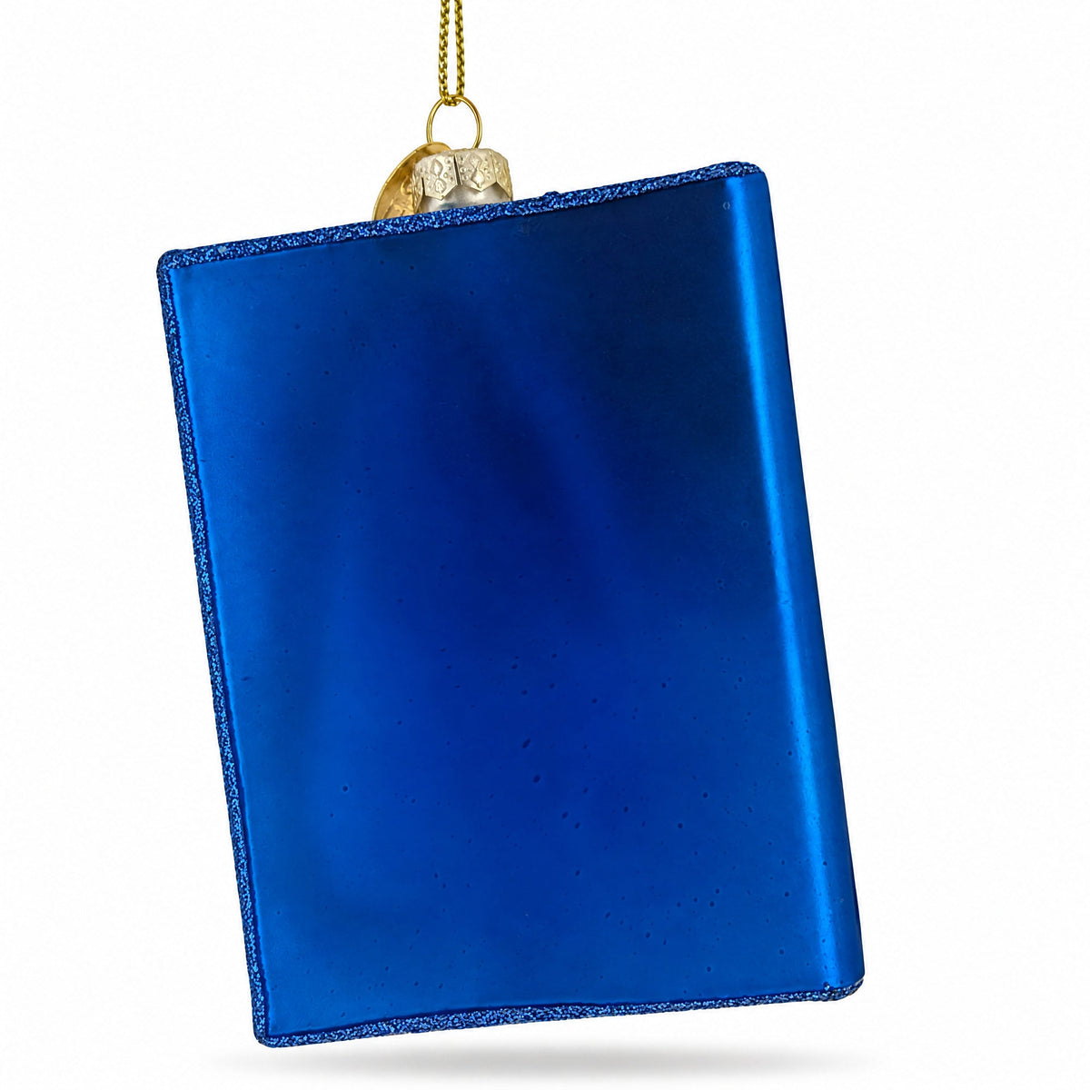USA Travel Passport Glass Christmas Ornament