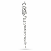 Clear Twisted Glass Icicle Winter Christmas Ornament