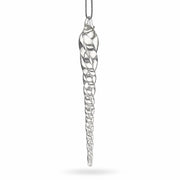Clear Twisted Glass Icicle Winter Christmas Ornament