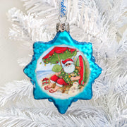 Christmas at the Beach Mercury Glass Ornaments Set of 3