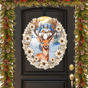 Majestic Forest Deer Holiday Door Decor