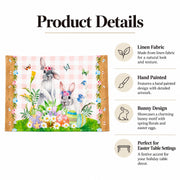 Set of 4 Bunny and Easter Eggs Fabric Placemats