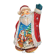 Deer Friend Santa Handcrafted Christmas Figurine