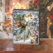 Saint Nicholas Wooden Wall Art Christmas Decoration