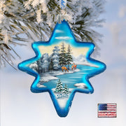 Peaceful Kingdom North Star Glass Ornament by G. DeBrekht - Christmas Decor - 755-001
