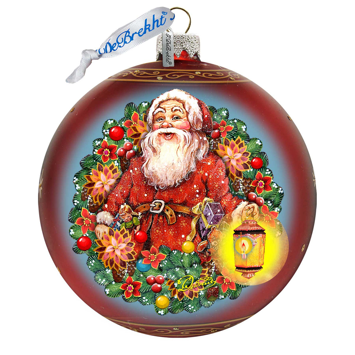 Enchanted Santa Glass Ornament Limited Edition