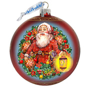 Enchanted Santa Glass Ornament Limited Edition