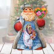 Nutcracker Tiny Tale Santa Christmas Figurine by G. DeBrekht - Christmas Santa Snowman Decor - 561644