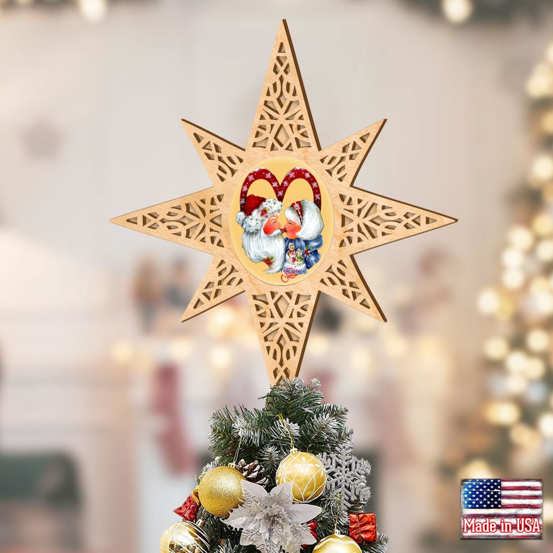 Merry Kissmas Tree Topper