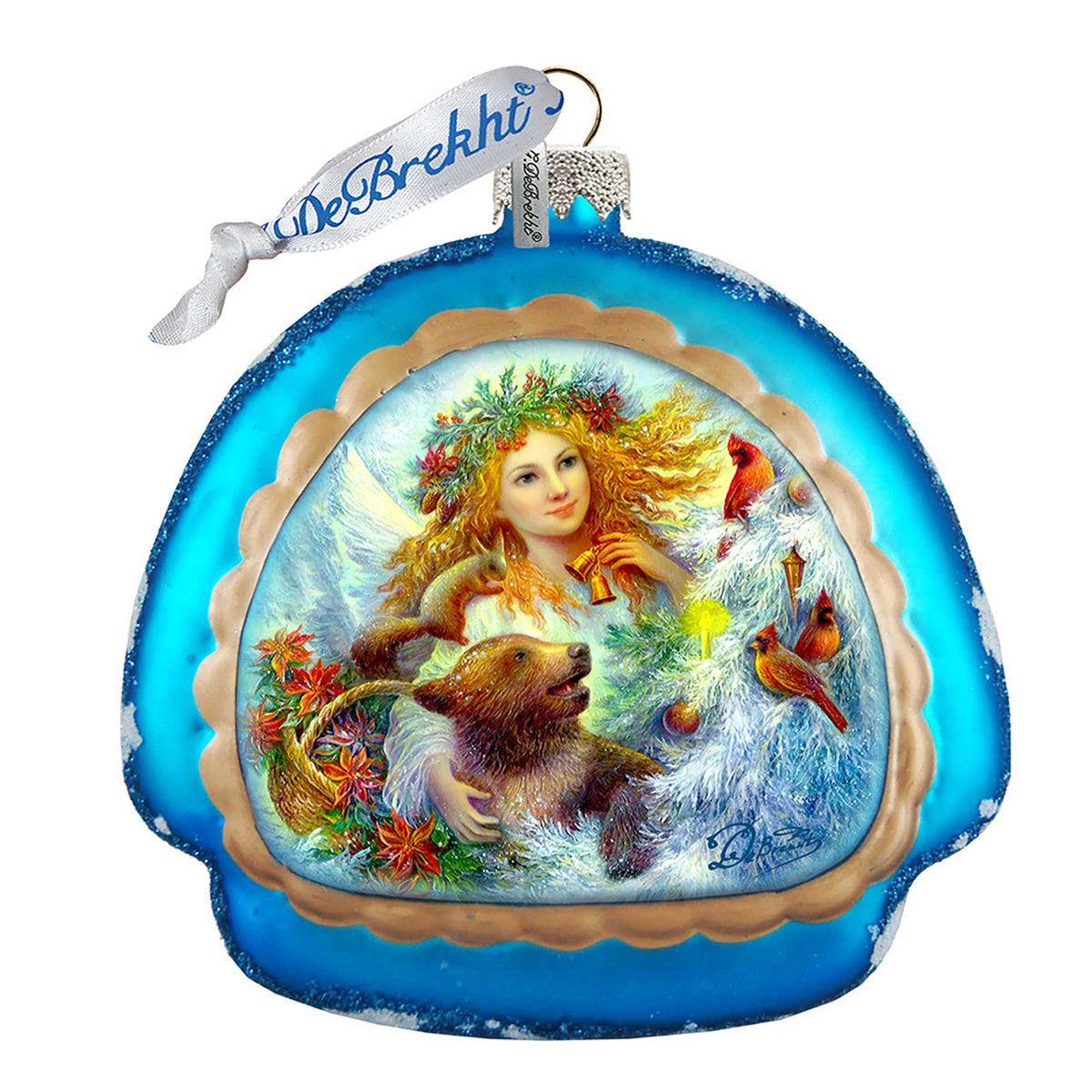 Cherished Winter Glass Ornament by Strelkina at G. DeBrekht - Christmas Decor - 756-012