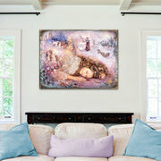 Winter Dream Fantasy Wooden Wall Art Christmas Decoration