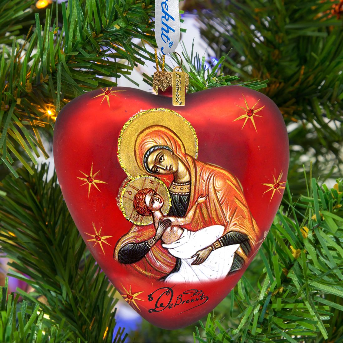 Nativity Glass Ornament Set of 3
