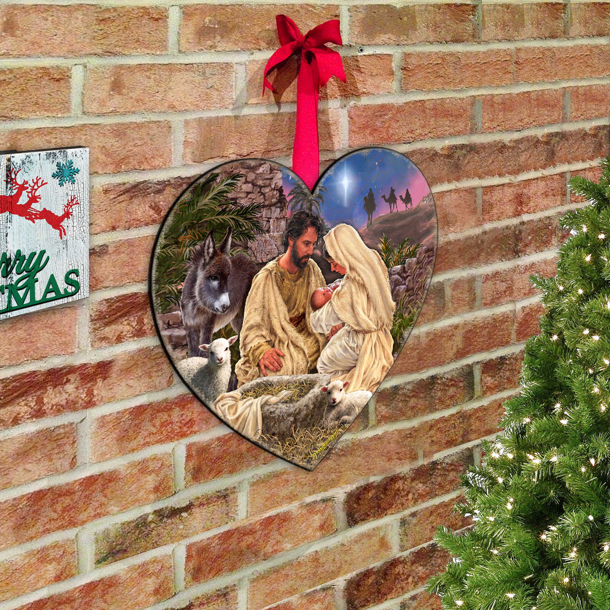 Jesus is Lord Holiday Door Decor by D. Gelsinger - Nativity Holiday Decor - 8652813H-DG
