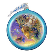 Eternal Love Glass Ornament by Josephine Wall - Christmas Decor - 744-412-JW