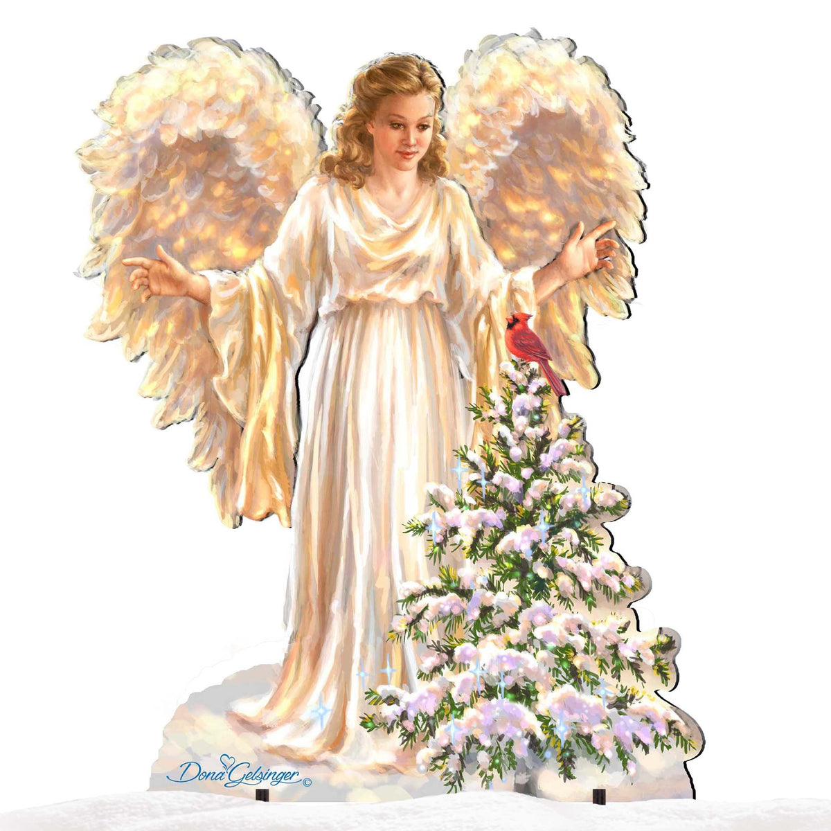 Woodland Angel Nativity Outdoor Decor
