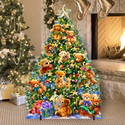 Teddy Bear Tree Holiday Outdoor Yard Sign