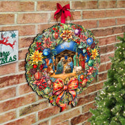 Nativity Wreath Holiday Door Decor