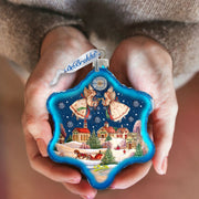 Peaceful City Glass Ornament