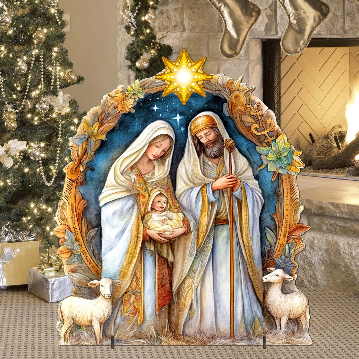 Nostalgic Nativity Scene Outdoor Decor