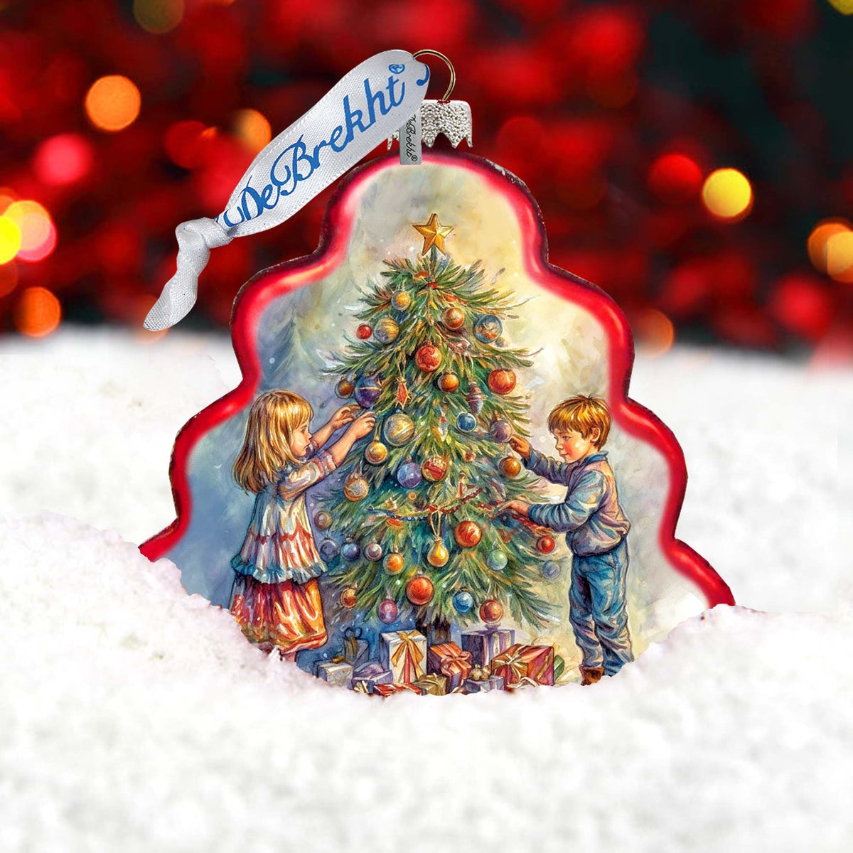 Love Among the Branches Tree Glass Ornament