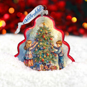 Love Among the Branches Tree Glass Ornament