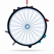 Cycling Born To Ride Bicycle Gear Resin Christmas Ornament