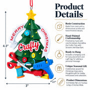 Crafty DIY Tree Scissors Glue Gun Resin Christmas Ornament