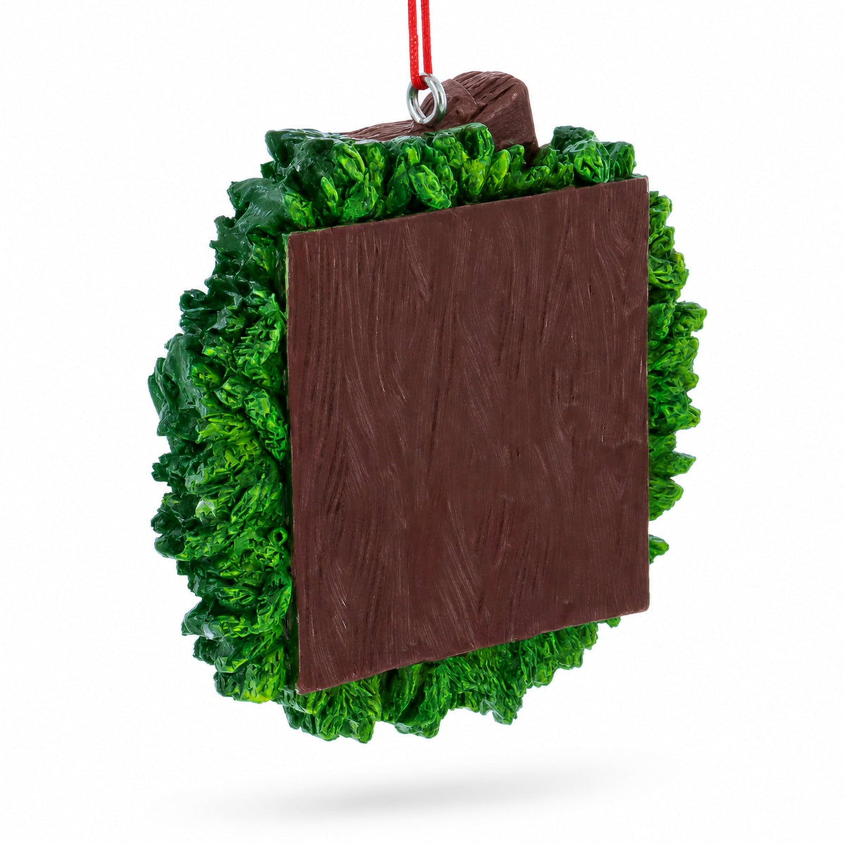 A+ Teacher Wreath Picture Frame Resin Christmas Ornament