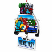 Are We There Yet Family Vacation Road Trip Car Resin Christmas Ornament